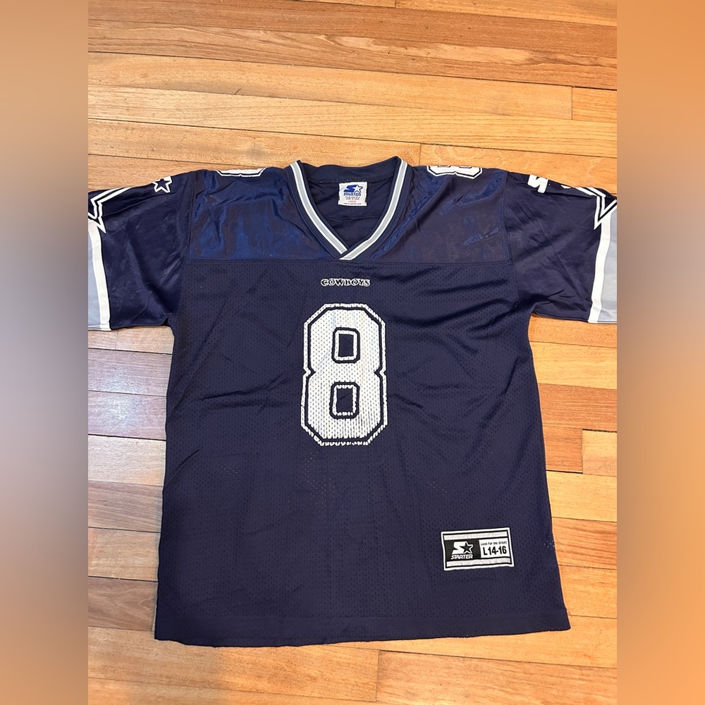 Vintage Starter Troy Aikman Dallas #8 Cowboys Jersey Youth L 14-16 P2-8